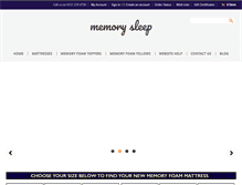 Tablet Screenshot of memorysleep.co.uk